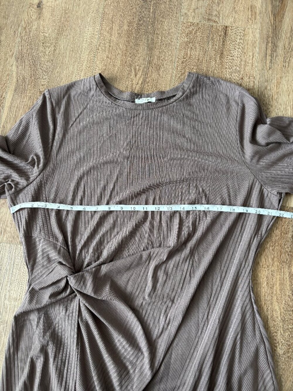 Maurices Brown Long Sleeve Knit Dress - Size 2X - Picture 5 of 6